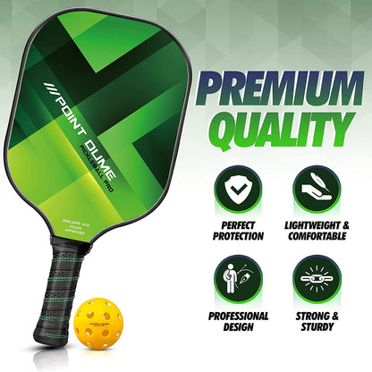 Pickleball Paddles Set of 2 Pickle Ball Paddles Carbon Fiber Pickleball Paddles Cute Pickleball Paddle Set Premium Graphite Carbon Toray 700 4 Pickleball Balls Carry Case USAPA Approved