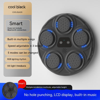 Children'S Music Boxing Machine Blue Light Hitting Reaction Boxing Target Intelligent Electronic Wall Target