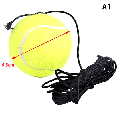 Heavy Duty Tennis Training Aids Base with Elastic Rope Ball Practice Self-Duty Rebound Tennis Trainer Partner Sparring Device