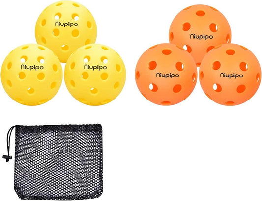 Pickleball Balls, Outdoor Pickleball Balls, USAPA Approved Pickle Balls for Tournament, High Elasticity & Durable, 3/6/12/36/100 Pickleball Balls Pack