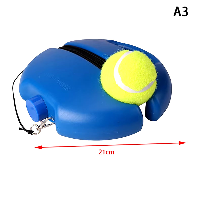 Heavy Duty Tennis Training Aids Base with Elastic Rope Ball Practice Self-Duty Rebound Tennis Trainer Partner Sparring Device