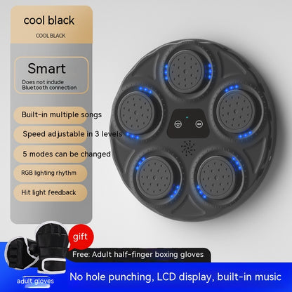 Children'S Music Boxing Machine Blue Light Hitting Reaction Boxing Target Intelligent Electronic Wall Target